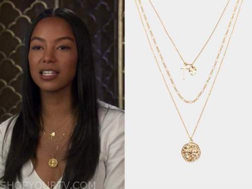 bri springs, the bachelor, gold layered necklace