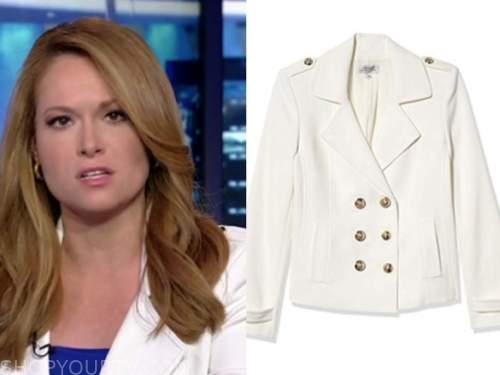 gillian turner, outnumbered, white double breasted jacket