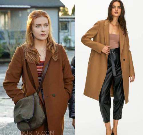 Nancy Drew: Season 2 Episode 9 Nancy's Tan/Brown Wool Coat | Shop Your TV