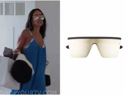 Melissa Gorga's Black Square Sunglasses
