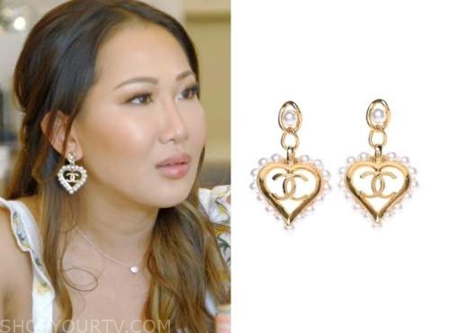 RH of Dallas: Season 5 Episode 11 Tiffany's Heart Chanel Earrings