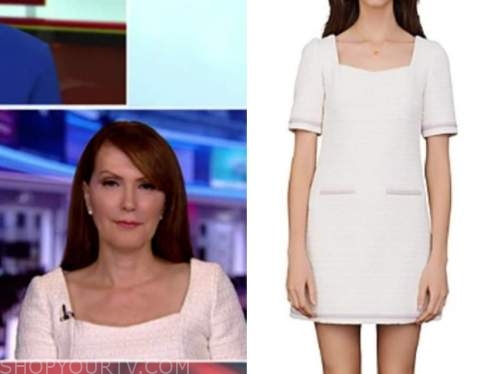 outnumbered, dagen mcdowell, white tweed dress