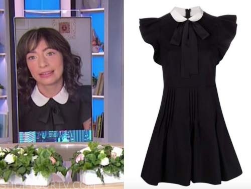 melissa Villaseñor, the today show, black and white collar dress