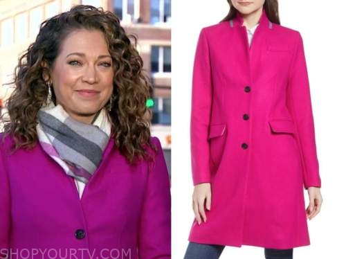 Good Morning America: April 2021 Ginger Zee's Hot Pink Coat | Shop Your TV