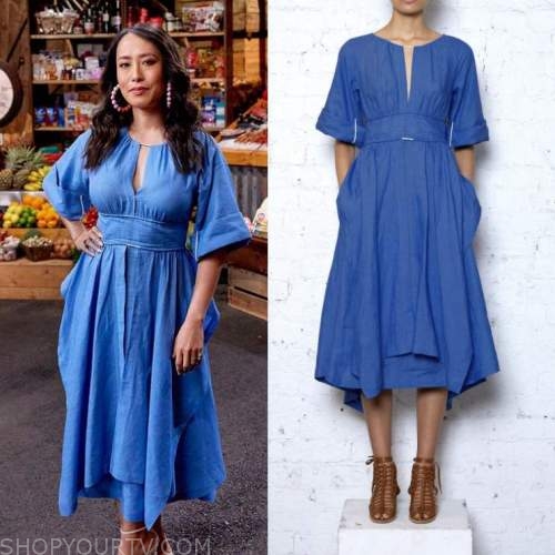 Masterchef (AU): Season 13 Mel's Blue Cut Out Neck Dress | Shop Your TV