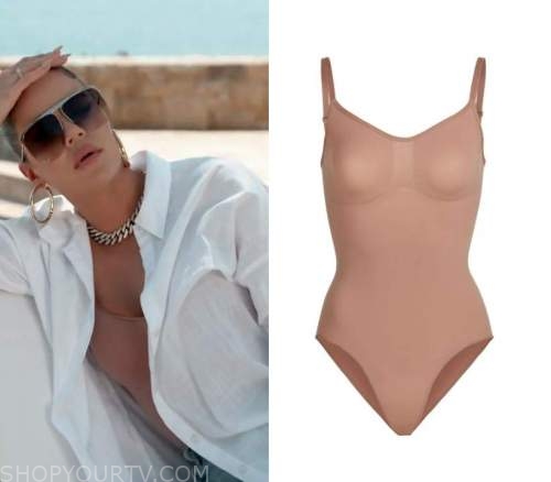 WornOnTV: Khloe's brown Louis Vuitton logo bikini on Keeping Up