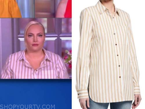meghan mccain, the view, striped shirt