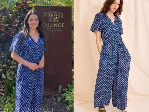 Good Morning Britain: June 2021 Laura Tobin's Blue Printed Jumpsuit ...