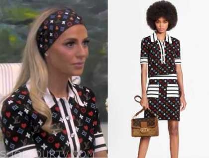 Louis Vuitton LV Women Monogram Print Long-Sleeved Turtleneck worn by Dorit  Kemsley as seen in The Real Housewives of Beverly Hills (S11E07)