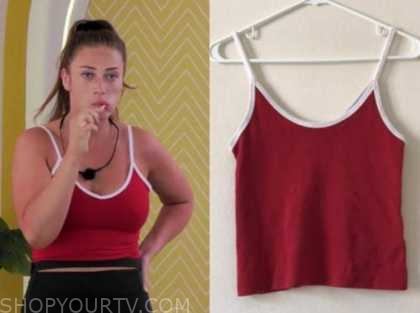 olivia, love island usa, red camisole