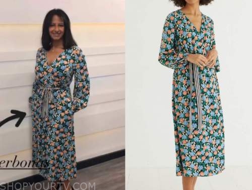ranvir singh, good morning britain, floral midi dress