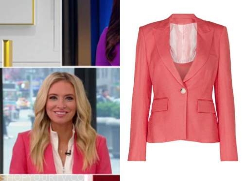 kayleigh mcenany, outnumbered, coral pink blazer