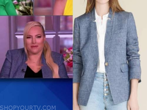 meghan mccain, the view, chambray blazer
