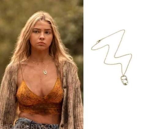 Shop Sarah's Exact Can Tab Necklace | Sarah Cameron Goes Full Pogue in  Outer Banks Season 2 — Shop Her Beachy Outfits | POPSUGAR Fashion UK Photo  42