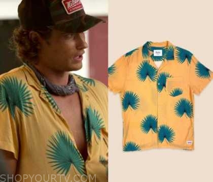 Outer Banks: Season 2 Episode 6 John B's Yellow Shirt | Shop Your TV