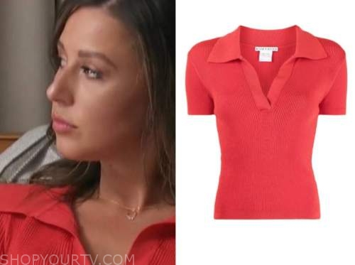 Katie Thurston, the bachelorette, red polo sweater top
