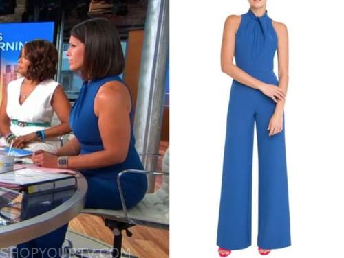dana jacobson, cbs this morning, blue jumpsuit