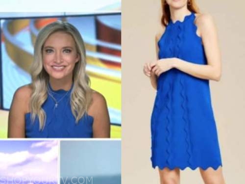 Kayleigh mcenany, outnumbered, blue scallop dress