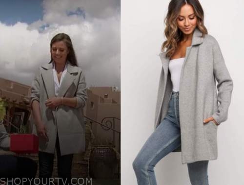 the bachelorette, grey coat, Katie Thurston