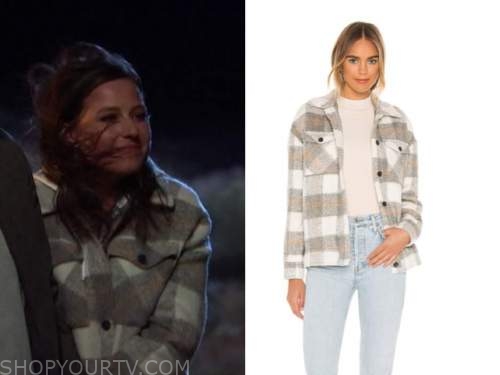 Katie Thurston, the bachelorette, plaid shirt jacket