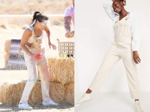 Katie Thurston, the bachelorette, ivory overalls