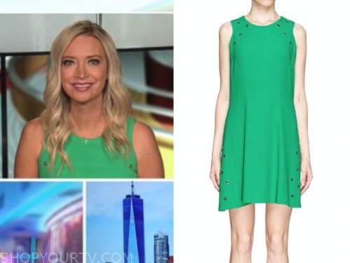 Kayleigh mcenany, outnumbered, green grommet dress