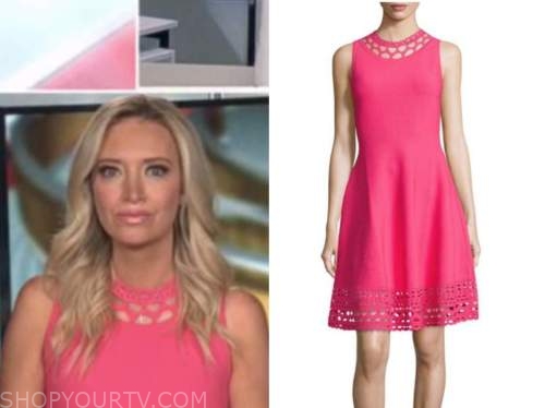 Kayleigh mcenany, outnumbered, pink knit dress