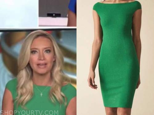 Kayleigh mcenany, outnumbered, green knit dress