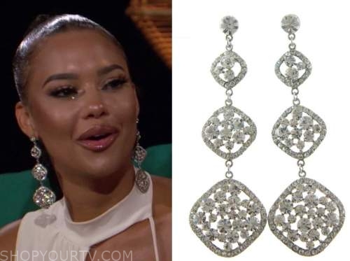 bachelor in paradise, crystal drop earrings, Maurissa Gunn