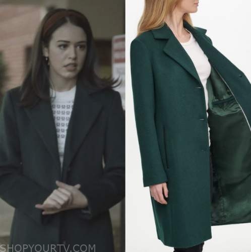 Legacies: Season 3 Episode 8 Josie's green wool coat | Shop Your TV