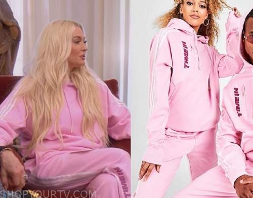 Real Housewives' Star Erika Jayne Sports Pink Fila Hoodie & Nikes –  Footwear News