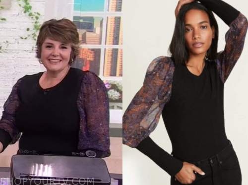the today show, Jill Bauer, black sheer sleeve sweater