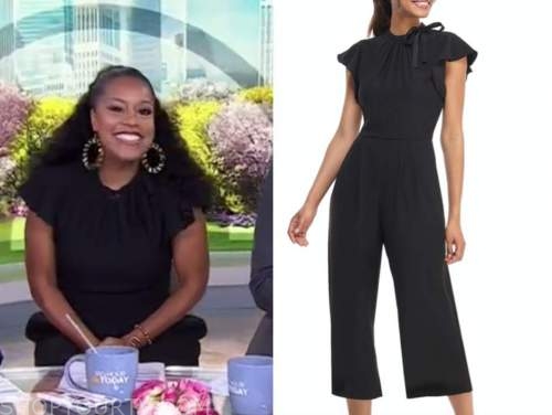 The Today Show: September 2021 Sheinelle Jones's Black Jumpsuit | Shop ...