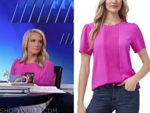 the five, Dana Perino, pink pleated top