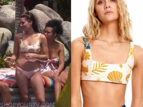 becca kufrin, bachelor in paradise, shell bikini top