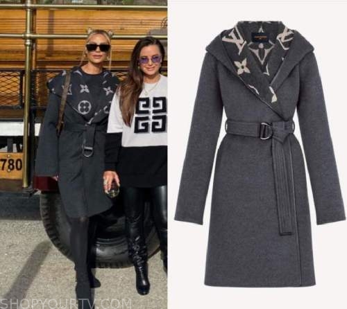 Real Housewives of Beverly Hills: Season 11 Episode 19 Dorit's Black LV  Logo Coat