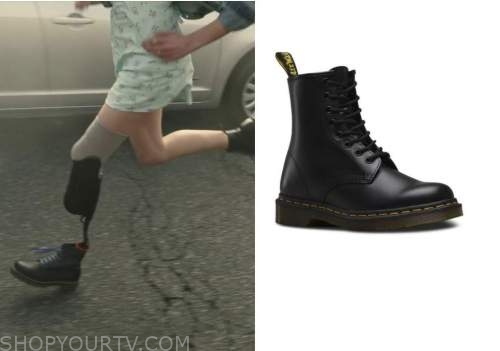 La Brea: Season 1 Episode 1 Izzy's Black Lace Up Combat Boots | Shop ...