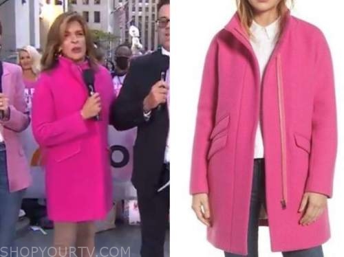 The Today Show: October 2021 Hoda Kotb's Pink Coat | Fashion, Clothes ...