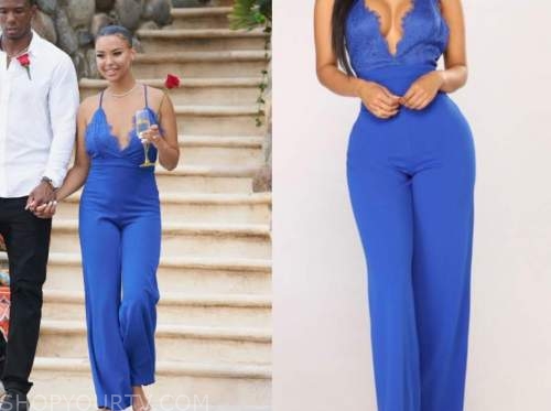 maurissa gunn, bachelor in paradise, finale, blue lace jumpsuit