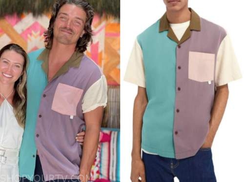 dean unglert, bachelor in paradise, colorblock shirt