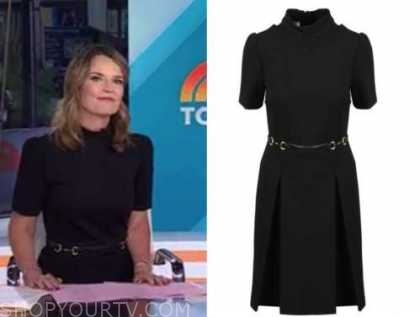 The Today Show: October 2021 Savannah Guthrie's Black Belted Mock Neck ...