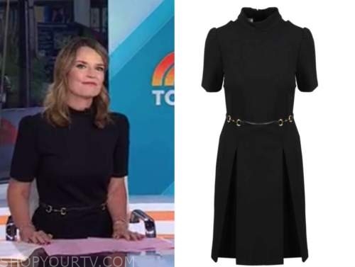 The Today Show: October 2021 Savannah Guthrie's Black Belted Mock Neck ...