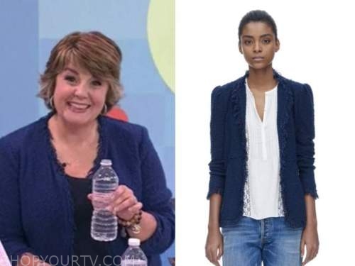 jill bauer, the today show, blue tweed fringe jacket