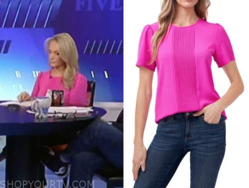 the five, dana perino, pink pleated top