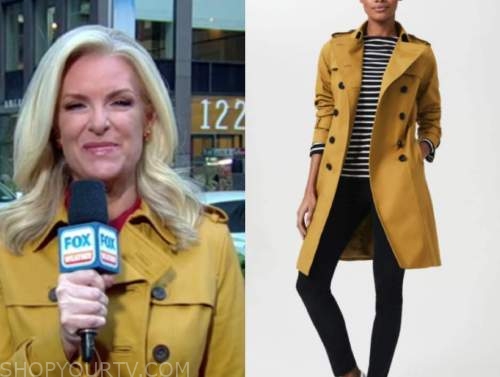 Fox and Friends: October 2021 Janice Dean's Yellow Trench Coat ...