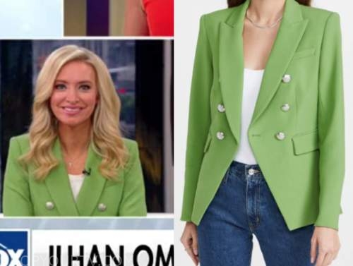 kayleigh mcenany, green double breasted blazer, outnumbered