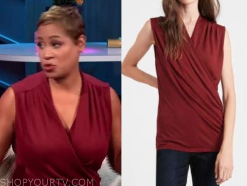 monique kelley, E! news, nightly pop, red top