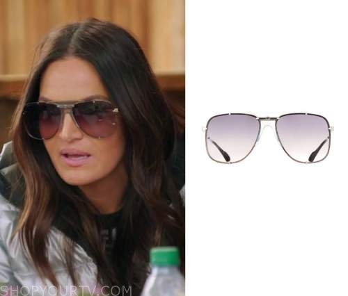 Lisa Barlow's F Logo Shield Sunglasses