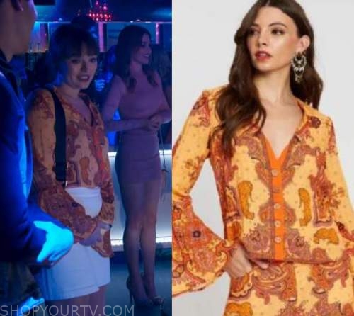 Home and Away: October 2021 Bella's Yellow Print Blouse | Fashion ...