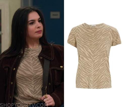 Head of the Class: Season 1 Episode 1 Alicia's Tiger Striped T-Shirt ...